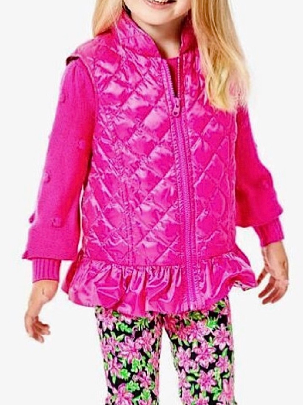 NWOT Lilly Pulitzer’s Melanie Reversible Down Vest, 8/10